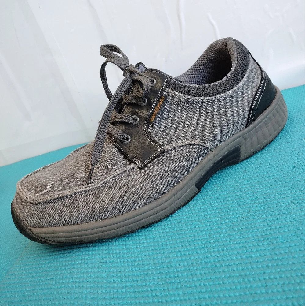 Orthofeet Shoes Men's Orthopedic Porto Canvas Loafer Sz 13 NO INSOLES